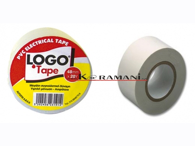 PVC Electrical insulating tape LOGO 48mmx20Y White [357.F.00]