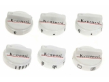 Kitchen button switches set of simple-skewer Pitsos white
